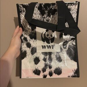 WWF Black and White Tote Bag